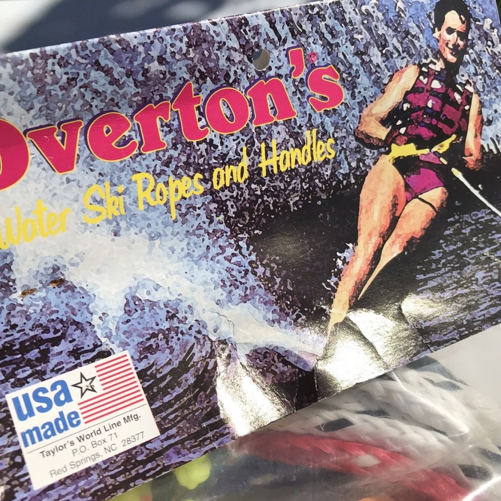 Vintage NEW Water Sports Tow Rope Rainbow